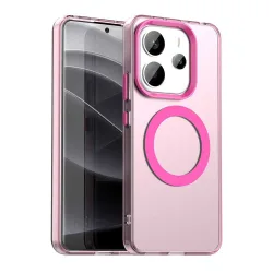 Custodia MagSafe per Xiaomi Redmi Note 14 4G (Regionale), Techsuit, CandyCase, Rosa