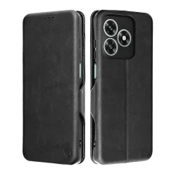 Custodia per Honor X5c Plus, Techsuit, Safe Wallet Plus, Nera