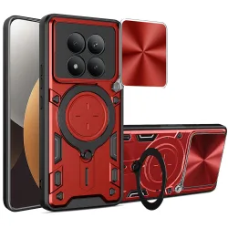 Custodia per Xiaomi Poco M8 Pro / Redmi Note 15 Pro+ 5G, Techsuit, CamGuard Pro, Rossa