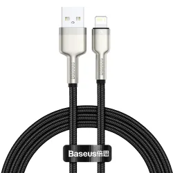 Cavo Dati e Ricarica USB-A - Lightning Baseus Cafule Metal Series, 18W, 1m, Nero CALJK-A01