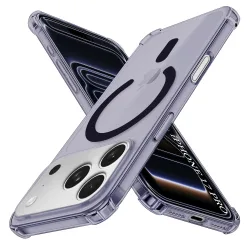 Custodia MagSafe per Apple iPhone 17 Pro, Techsuit, Antiurto, Fumé