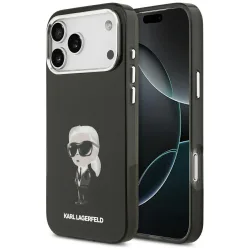 Custodia MagSafe per Apple iPhone 17 Pro Max, Karl Lagerfeld, IML Aquarelle Karl Ikonik, Nera
