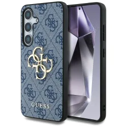 Custodia per Samsung Galaxy S25 S931, Guess, 4G Big Logo, Blu