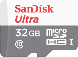 Scheda di Memoria microSDHC SanDisk Ultra, 32Gb, Classe 10 SDSQUNR-032G-GN3MN