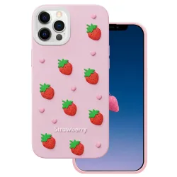 Custodia per Apple iPhone 17 Pro, OEM, Strawberry, Rosa