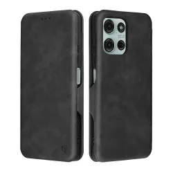 Custodia per Motorola Moto G75, Techsuit, Safe Wallet Plus, Nera