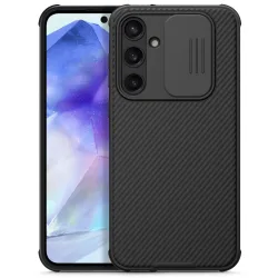 Custodia per Samsung Galaxy A55 5G A556, Nillkin, CamShield Pro, nero
