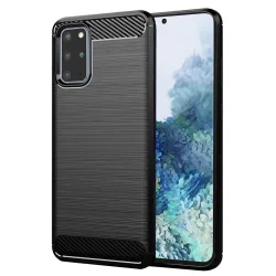 Custodia per Samsung Galaxy S20+ 5G G986 / S20+ G985, Techsuit, Carbonio, Nera