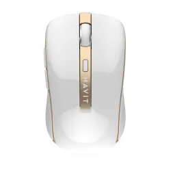 Mouse Wireless HAVIT MS951GT, 1000DPI - 1600DPI, Bianco Dorato