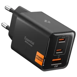 Caricabatterie Retea Spigen EE473EU Essential, 47W, 3A, 1 x USB-A - 2 x USB-C, Nero ACH09465