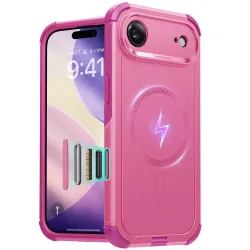 Custodia MagSafe per Apple iPhone 17 Air, ESR, Cyber, Rosa