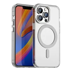 Custodia MagSafe per Apple iPhone 12 Pro Max, Techsuit, CandyCase, Bianca