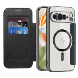 Custodia MagSafe per Google Pixel 10 Pro XL, Techsuit, SmartMag Book, Nera