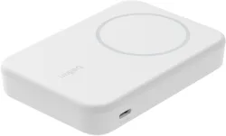 Batteria Esterna Wireless Belkin BoostCharge Pro con Kickstand, 8000mAh, 15W, FQI, 1 x QI - 1 x USB-C, Bianca BPD007btWH