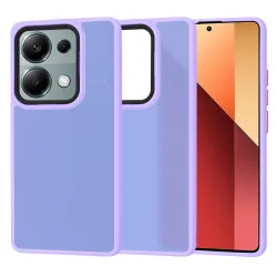 Custodia per Xiaomi Redmi Note 13 Pro 4G / Poco M6 Pro 4G, Techsuit, HaloFrost, Viola Chiaro