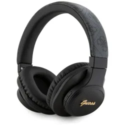 Auricolare Bluetooth Guess 4G Tone on Tone Script Logo, A2DP, Nero