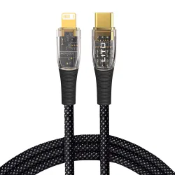 Cavo Dati e Ricarica USB-C - Lightning Lito LD01, 27W, 1.2m, Nero