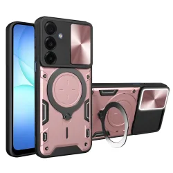 Custodia per Samsung Galaxy A17 5G, Techsuit, CamGuard Pro, Rosa Dorato