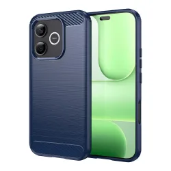 Custodia per Honor 600 Lite, Techsuit, Carbonio, Blu