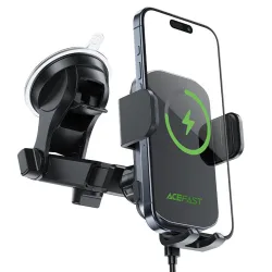 Caricabatterie Auto Wireless Acefast D53, 15W, 1.67A, Nero