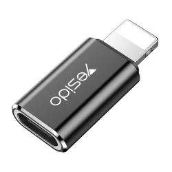 Adattatore Dati e Ricarica USB-C - Lightning Yesido GS03, Nero