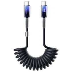 Cavo Dati e Ricarica USB-C - USB-C Joyroom S-A43 Crystal, 60W, 1.5m, Nero