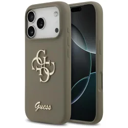Custodia per Apple iPhone 17 Pro Max, Guess, Big 4G Script, Marrone