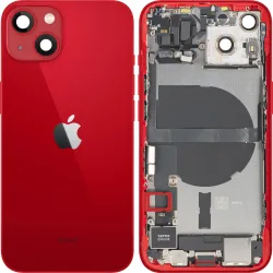 Copertura Batteria Apple iPhone 13, Con Scocca Centrale, Parti Complete, Rosso, Swap Premium