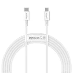 Cavo Dati e Ricarica USB-C - USB-C Baseus Superior Series, 100W, 2m, Bianco CATYS-C02