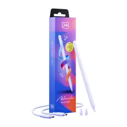 Touch Pen 3MK Wonder per Apple iPad, Versione Attiva, Bianco
