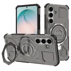 Custodia per Samsung Galaxy S26 Plus S947, Techsuit, Carbon Shield Pro, Fumo