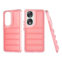 Custodia per Honor 90, Techsuit, Wave Shield, Rossa
