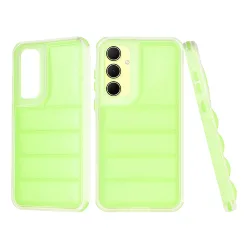 Custodia per Samsung Galaxy A35 5G A356, Techsuit, Wave Shield, Verde