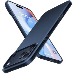 Custodia MagSafe per Apple iPhone 17 Pro, Torras, SlimFit, Blu navy