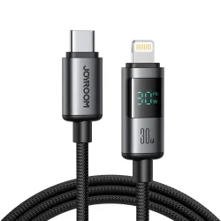 Cavo Dati e Ricarica USB-C - Lightning Joyroom S-A16 Pro Prism Display, 30W, 1.2m, Nero