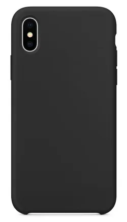 Custodia per Apple iPhone XS / X, OEM, Pure Silicone, Nera