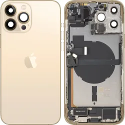 Copertura Batteria Apple iPhone 13 Pro Max, Con Scocca Centrale, Parti Complete, Oro, Swap Premium