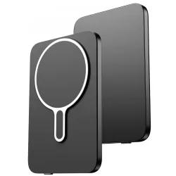 Batteria Esterna Wireless 3MK MagSnap Go, 5000mAh, 20W, PD + FQI, 1 x QI - 1 x USB-C, Grigio