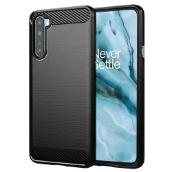 Custodia per OnePlus Nord, Techsuit, Carbonio, Nera