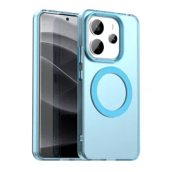 Custodia MagSafe per Xiaomi Redmi Note 14 4G (Regionale), Techsuit, CandyCase, Blu