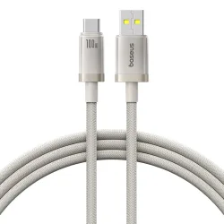 Cavo Dati e Ricarica USB-A - USB-C Baseus Titanium, 100W, 1m, Argento P10378102G21-00