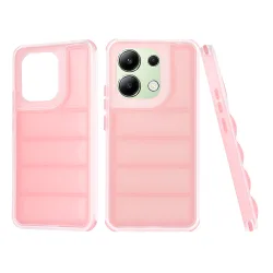 Custodia per Xiaomi Redmi Note 13 4G, Techsuit, Wave Shield, Rosa