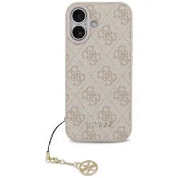 Custodia MagSafe per Apple iPhone 17, Guess, 4G Charm Cradle, Rosa
