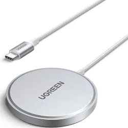 Caricabatterie Wireless UGREEN W703, 15W, 1.67A, Bianco