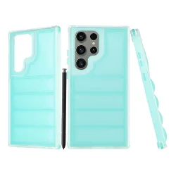 Custodia per Samsung Galaxy S23 FE S711, Techsuit, Wave Shield, Turchese