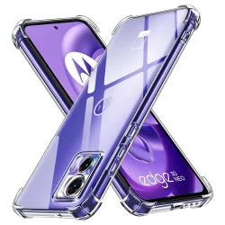 Custodia per Motorola Edge 30 Neo, Techsuit, Shockproof Clear, Trasparente