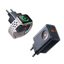 Caricabatterie Rete McDodo CH-3700 Companion, 30W, 3A, 1 x USB-A - 1 x USB-C, Nero