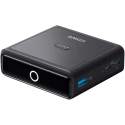 Caricabatterie Stazione Anker per batteria esterna Prime, 100W, 5A, 1 x Pogo Pin - 1 x USB-C - 2 x USB-A, Nero A1902311