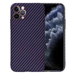 Custodia per Apple iPhone 11 Pro, Techsuit, Carbonite FiberShell, Viola