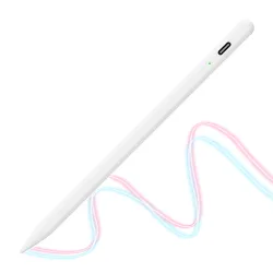 Touch Pen Techsuit AC10-CP per Apple iPad, Versione Attiva, Bianco